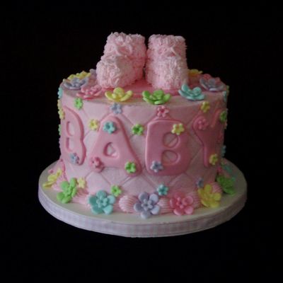 Baby Girl Shower Cake