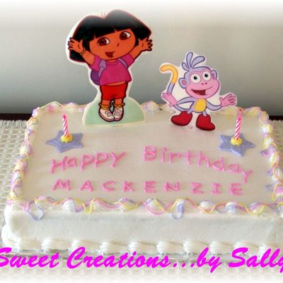 Dora & Boots B-Day Cake