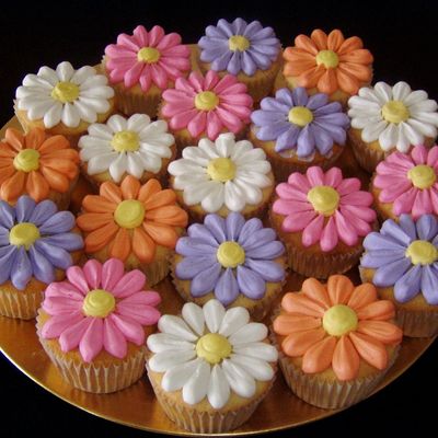 Spring Flower Cupcakes
