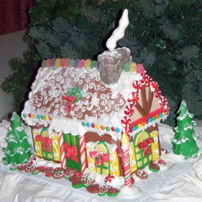 Ginger Bread House Cake