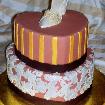 Hearts Wedding Cake