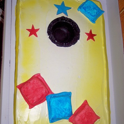 Cornhole Cake