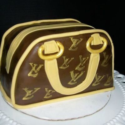 Chocolate Cake With Fondant Accents.