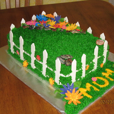 Picket Fence With Flowers