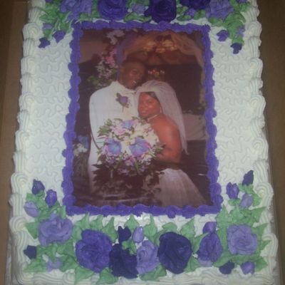 Anniversary Photo Cake