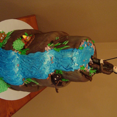 Hunting, Fishing Cake