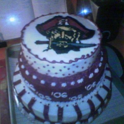 Graduation Cake With School Mascot