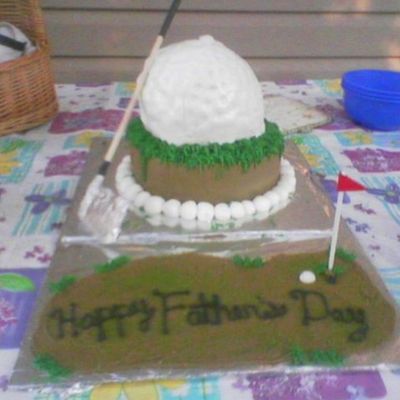 Father's Day Golf Cake