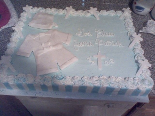 Blue Christening For Baby Boy