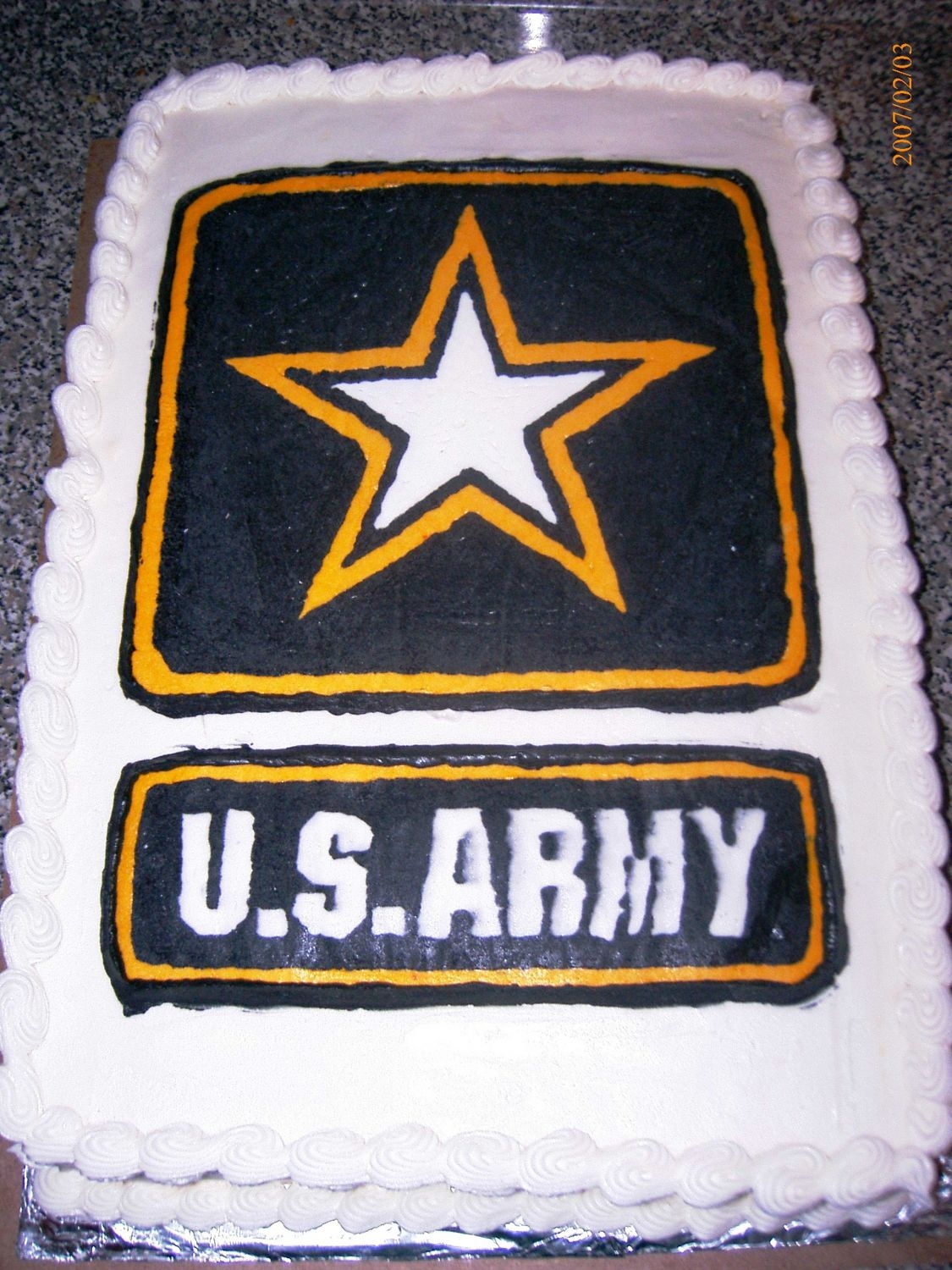 Army Star Cake