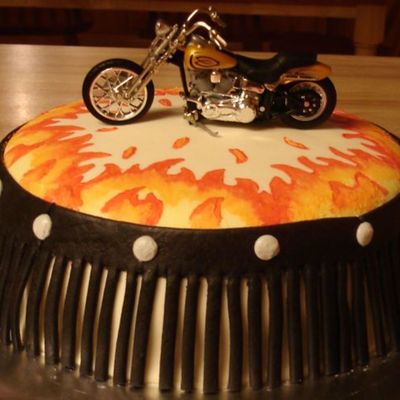 Motorcycle Cake