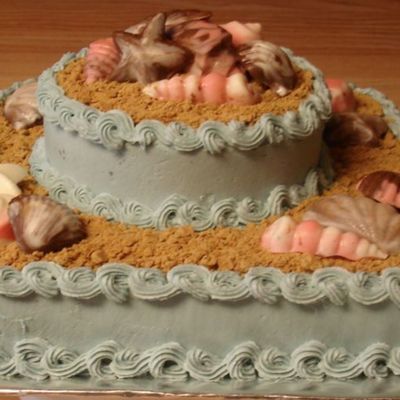 Beach/seashell Cake