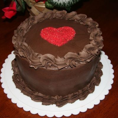 Chocolate Cake With Heart