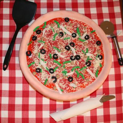 Super Bowl Pizza Cake