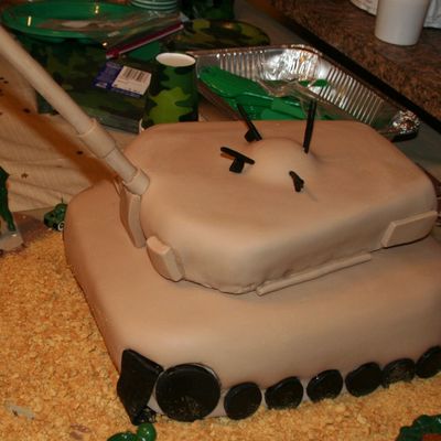 Army Tank Birthday Cake