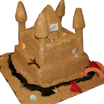 Sand Castle Birthday Cake