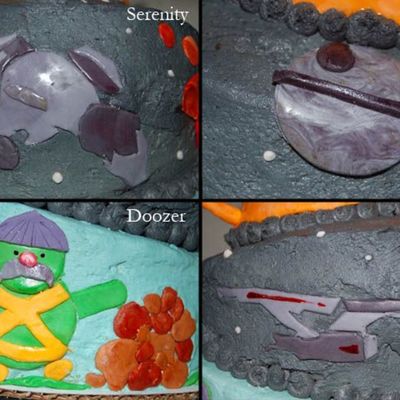 Close-Ups On Geeky Tv Cake