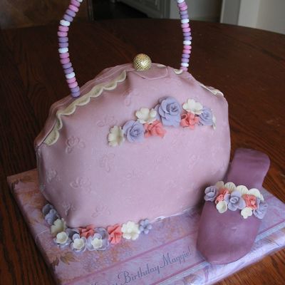 Purse & Shoe Cake