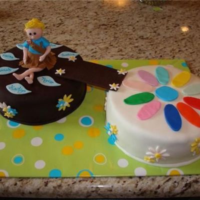 Brownie Bridging Celebration Cake