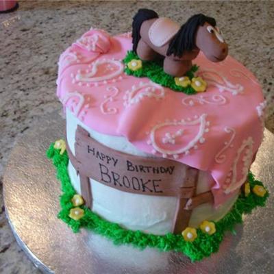 Horse Themed Cake