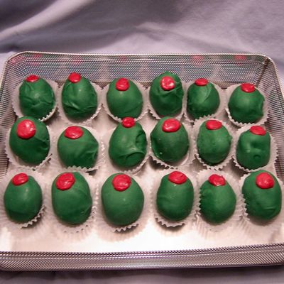 Olive Shaped Cake Balls