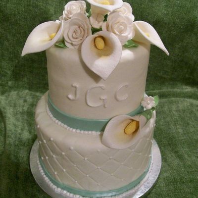 Calla Lily Wedding Cake