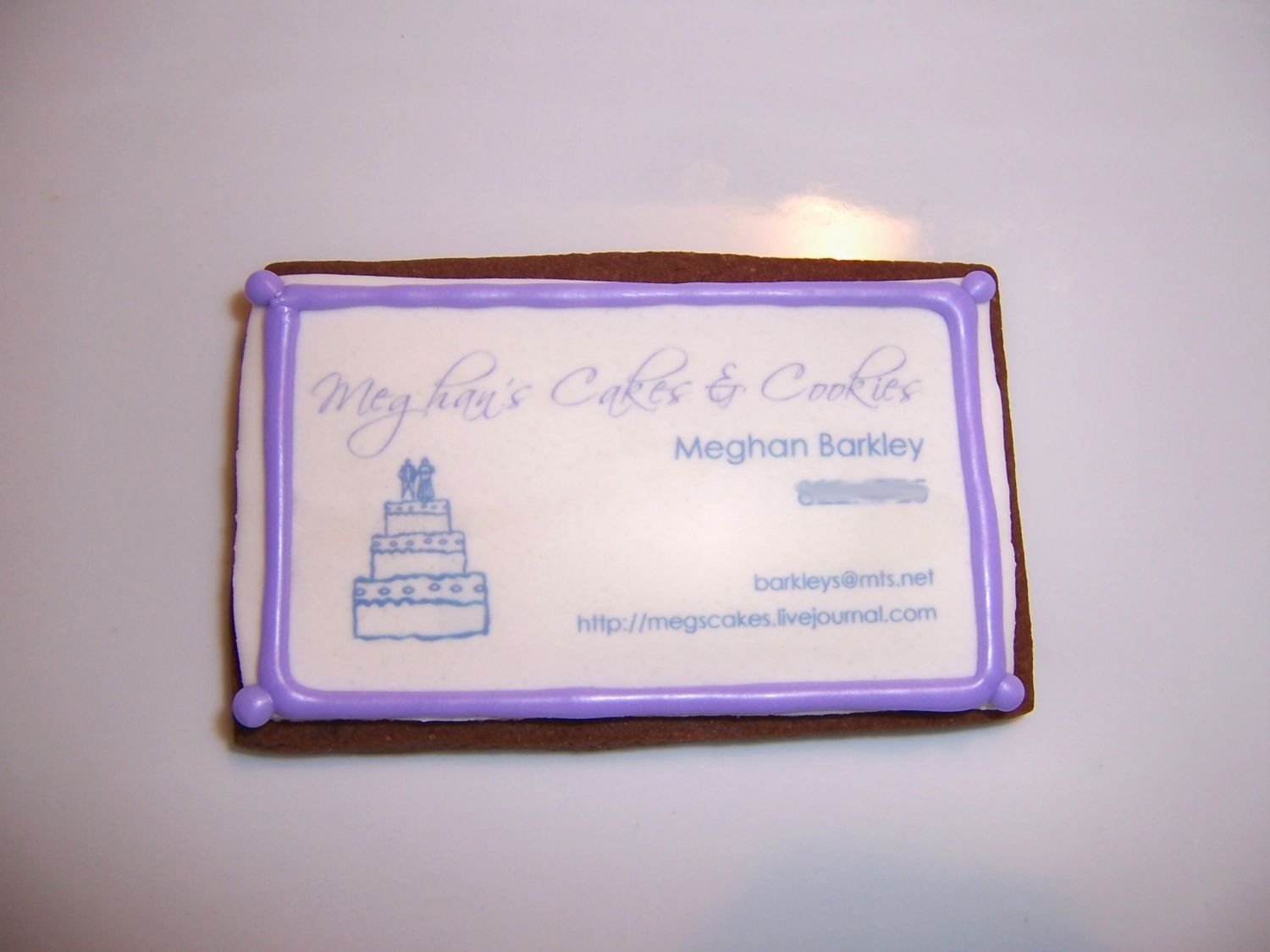 Business Card Cookie