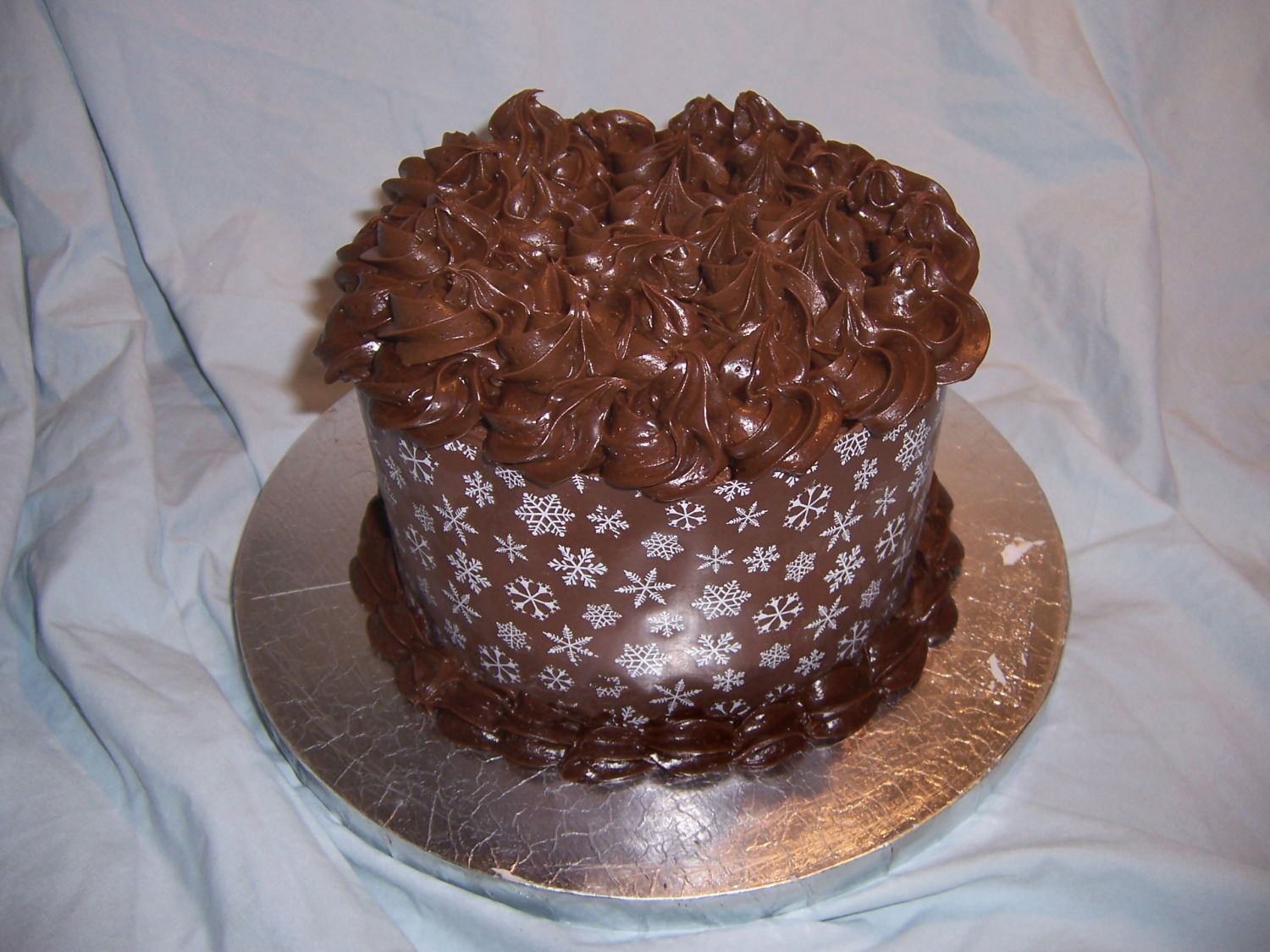 Chocolate Snowflake Cake