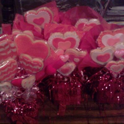 Valentine Cookie Bouquet
