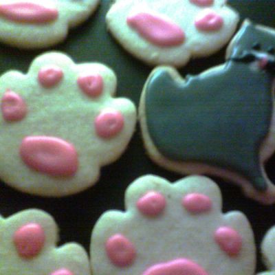 Cat, Paw Print Cookies