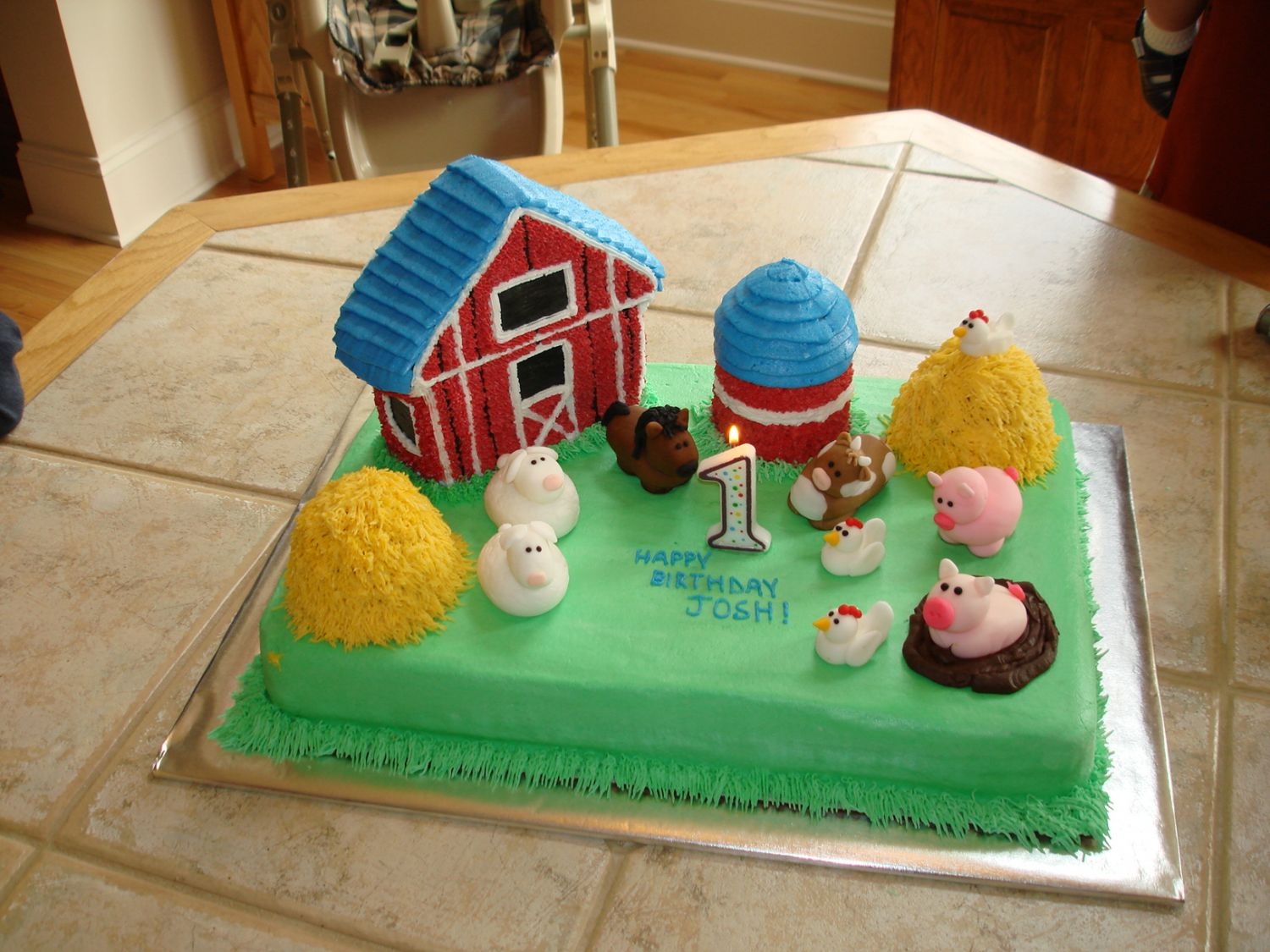 Farm Birthday Cake