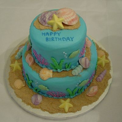 Birthday Beach Cake