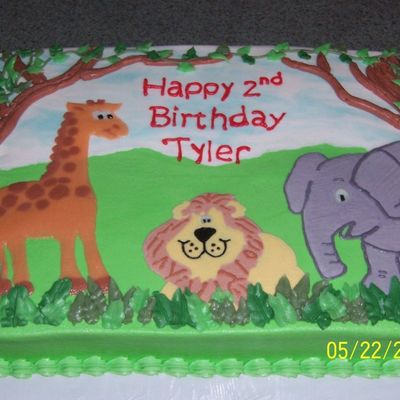 Jungle Birthday Cake