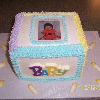 Baby Block Cake W/chocolates