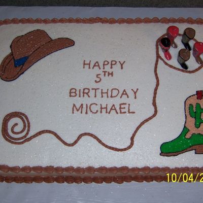 Cowboy Western Birthday Cake