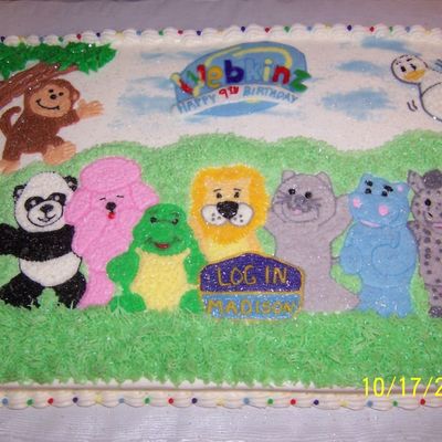 Webkinz Birthday Cake