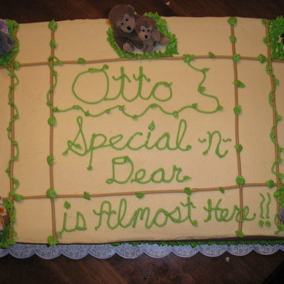 Jungle Baby Shower Cake