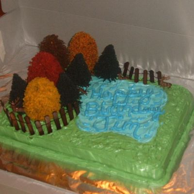 Hunting Birthday Cake