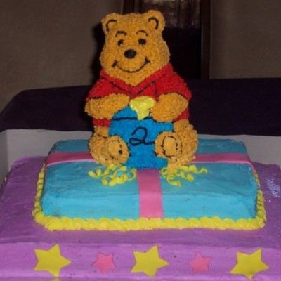 3-Tiered Winnie The Pooh Children's Birthday Cake