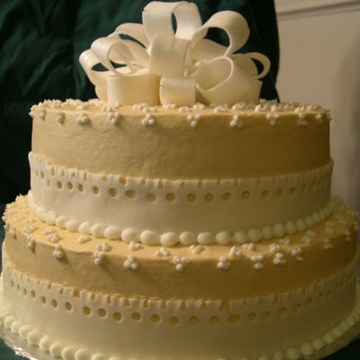 Beige Wedding Cake