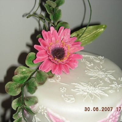 Gerbera And Eucalyptus