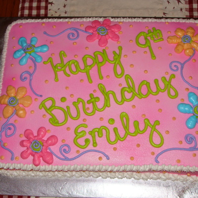 Emily's 9Th Birthday Cake