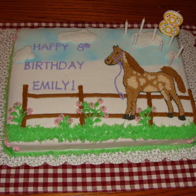 Horse Birthday Cake