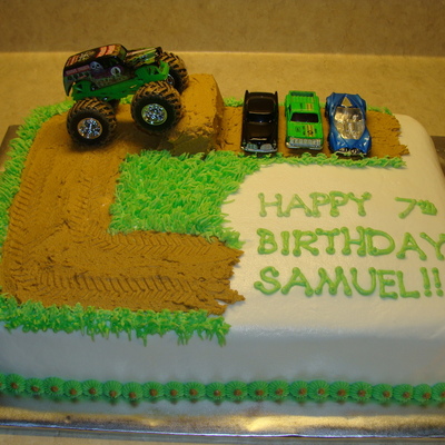 Monster Truck Birthday Cake