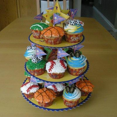 Sports Cupcakes