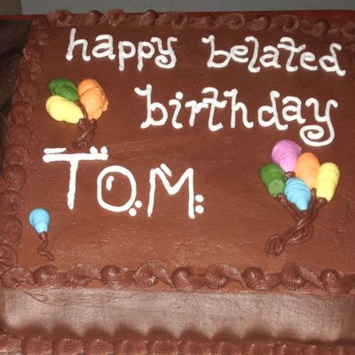 Co-Workers Belated Birthday