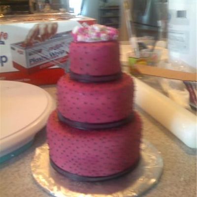 Mini Wedding Cake For Sweetheart Table