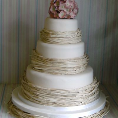 Hydrangea Wedding Cake