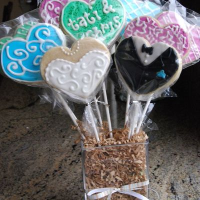 Cookie Bouquet For An Engagement Party