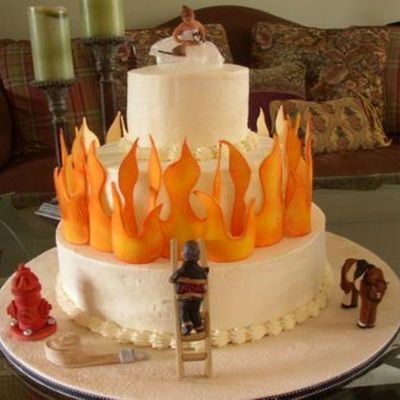 Firefighter Wedding Cake